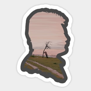 Andrei Tarkovsky The Sacrifice Tree Illustration Sticker